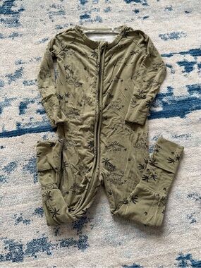 Brave Little Ones Dinasour Bamboo Onesie Baby Boy 6-12 Months